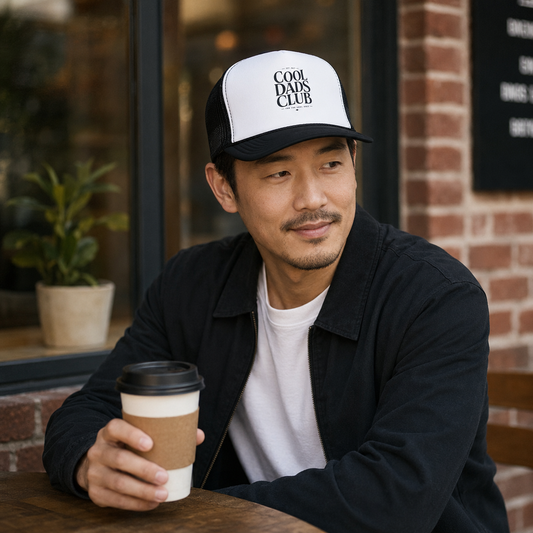 Cool Dads Club Trucker Hat — Mesh Snapback Dad Gift