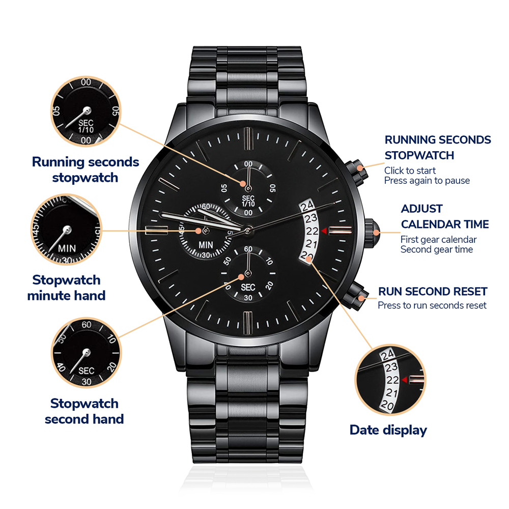 The Lord's Prayer Men's Watch — Christian Faith Gift