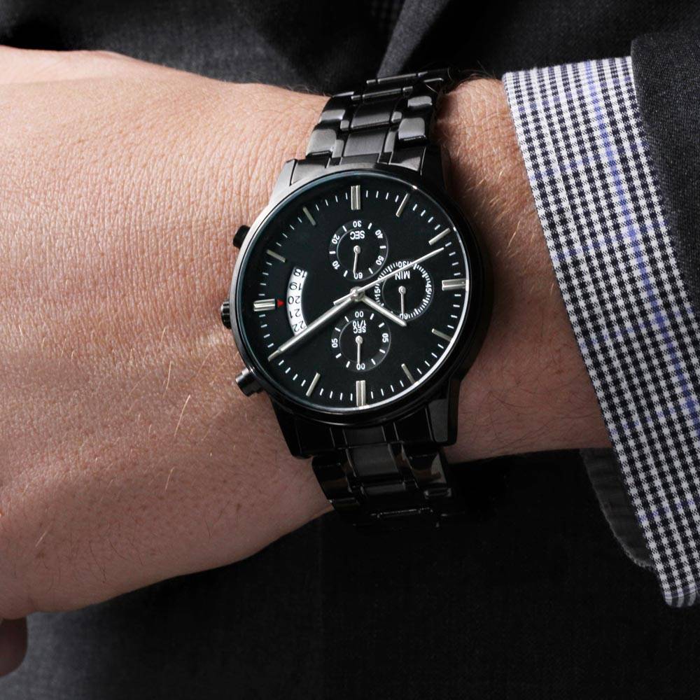The Lord's Prayer Men's Watch — Christian Faith Gift